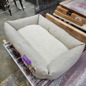 Neutral 4-Sided Bolster Dog Bed - Boots & Barkley - Cream -Large