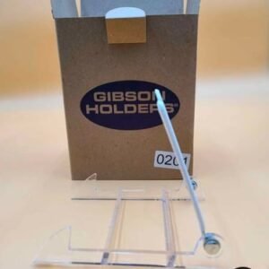 (12 Pack) L Gibson Holders 2PL Adjustable Wire & Acrylic Easels Clear Base