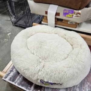 Donut Bolster Dog Bed - Boots & Barkley - Cream , Large