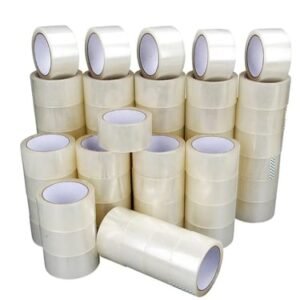 6 - 90 Rolls 2" x 65 Yards Carton Sealing Clear Packing Tape Box Shipping - 2 mil