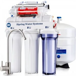 iSpring RCC7AK-UV, NSF Certified, 7-Stage Reverse Osmosis Water Filtration System w/AK & UV Filters